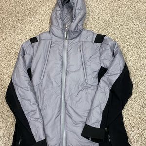 Lululemon Mens Winter Puffer Lightweight Jacket Gray Large